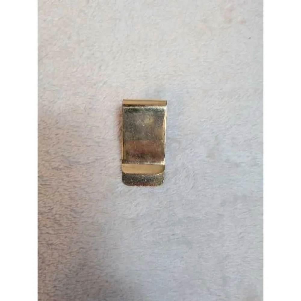 World Golf Hall of Fame Money Clip Pinehurst Brass Globe Vintage Accessory